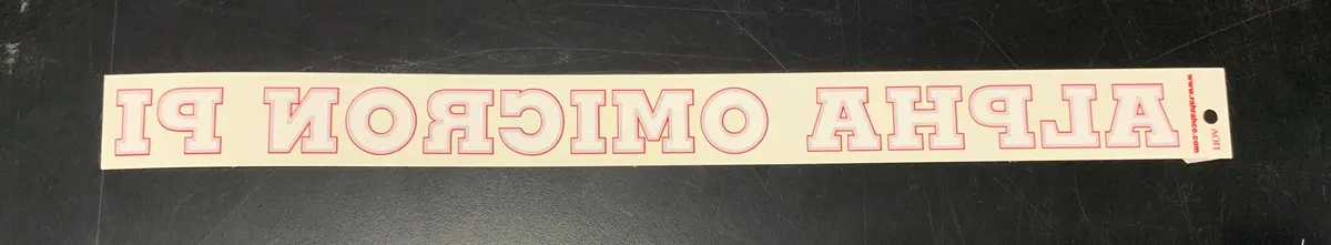 Alpha Omicron Pi Horizontal Decal 1