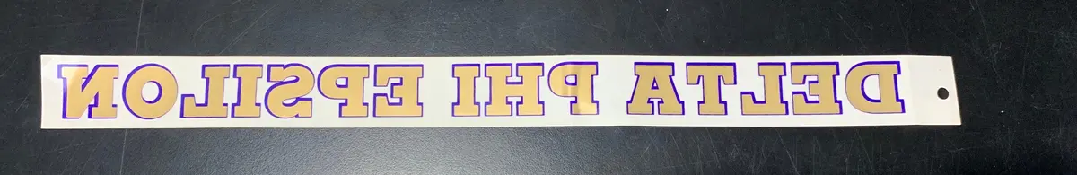 Delta Phi Epsilon Horizontal Decal 1