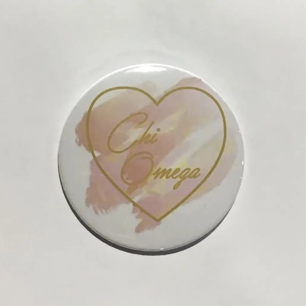 Chi Omega Printed Button Watercolor Collection 2