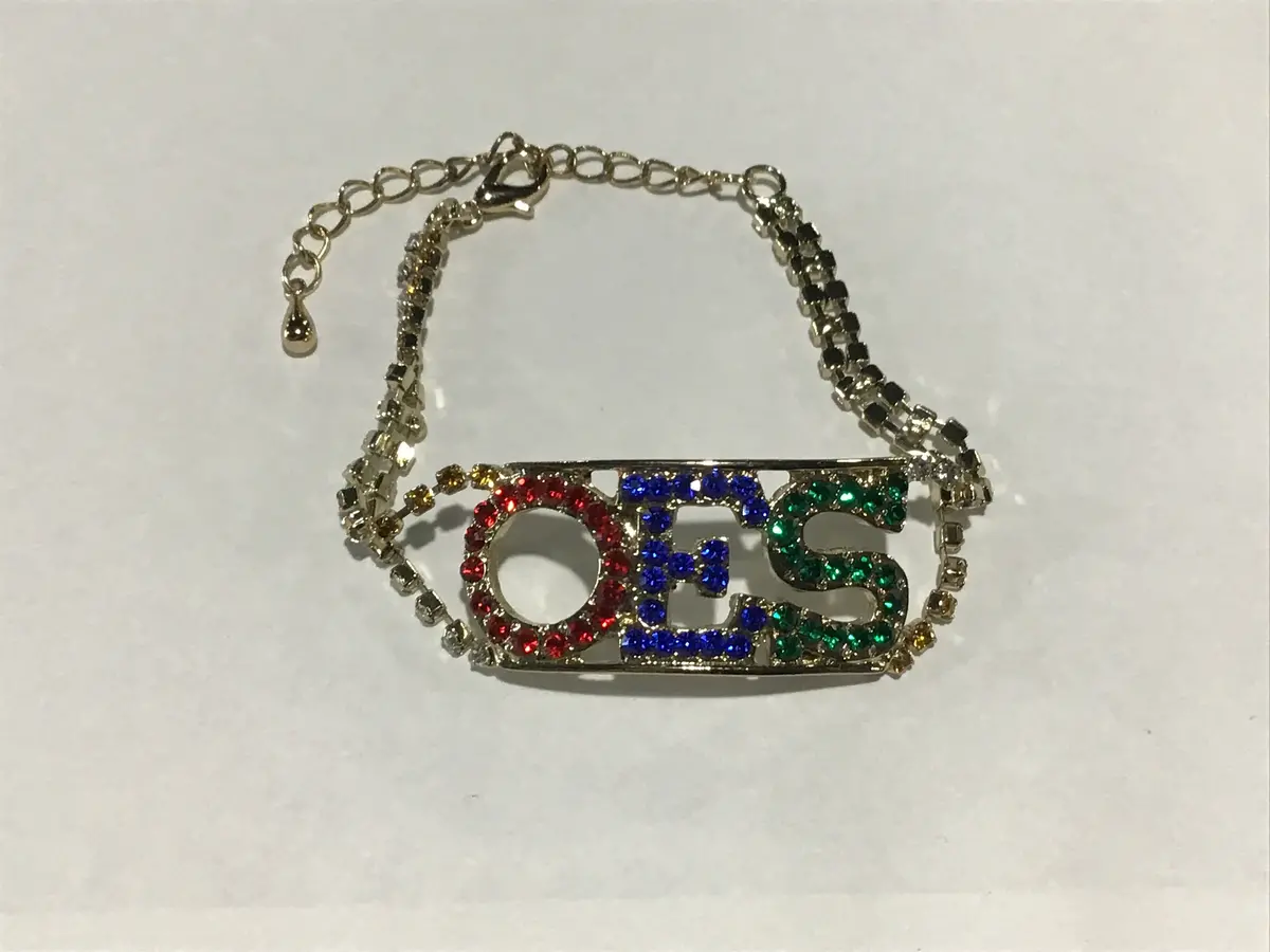 Order Of The Eastern Star Bling Bracelet 1