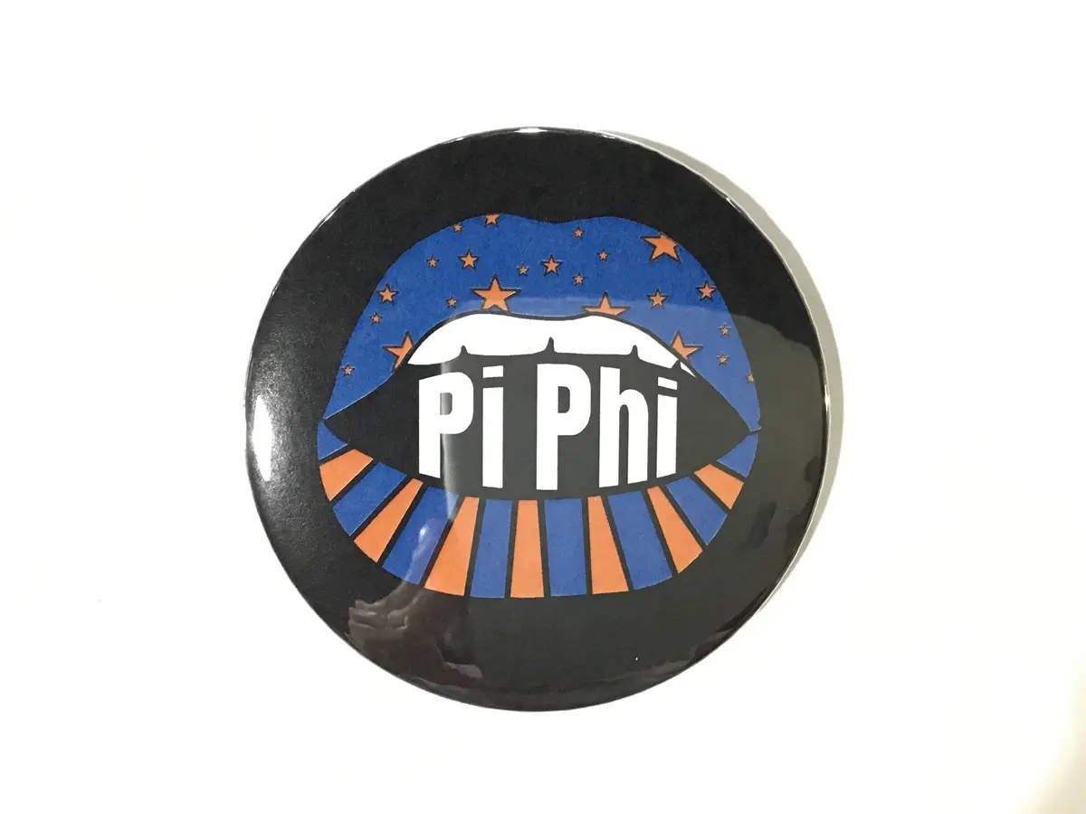 Pi Beta Phi Lip Printed Button 1