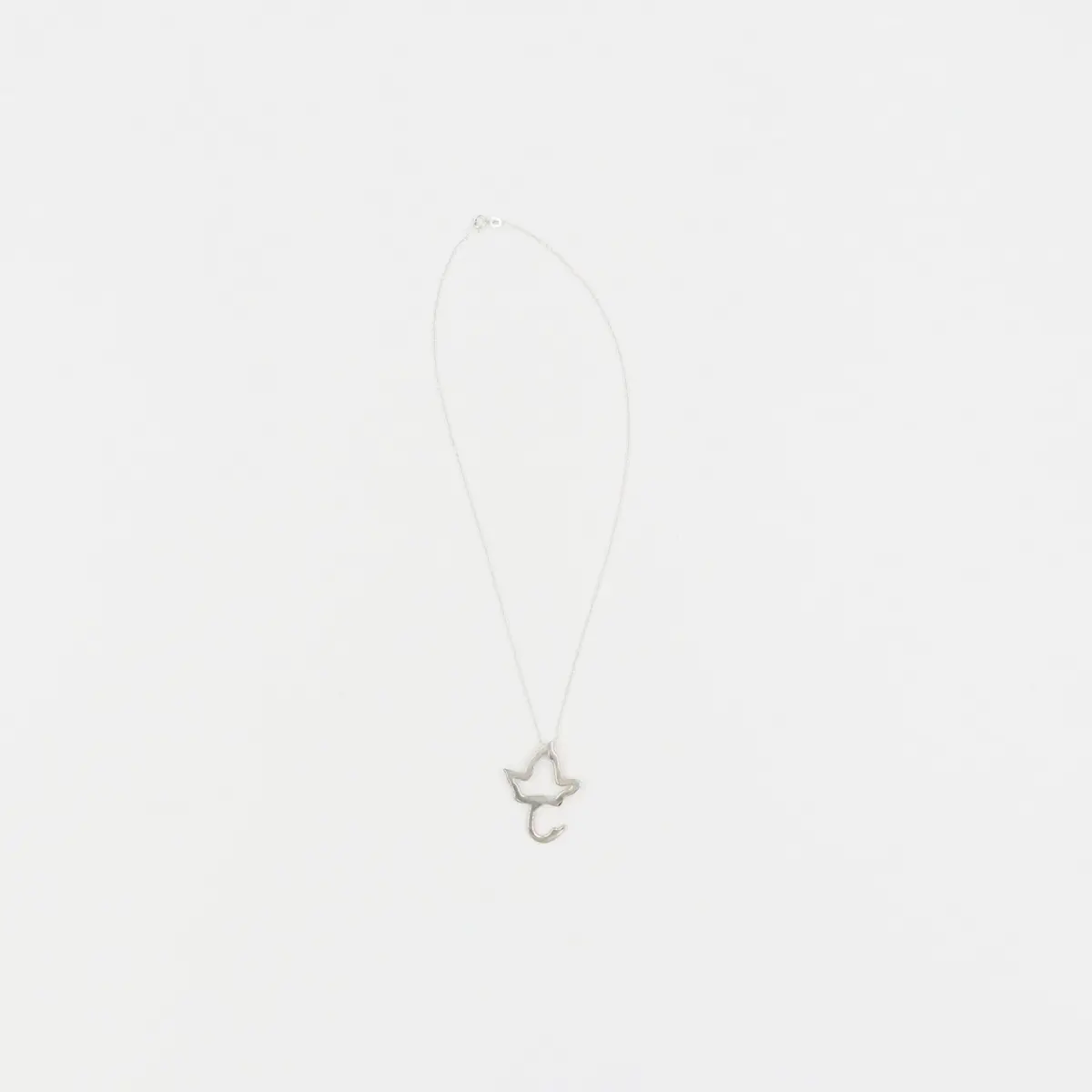 Alpha Kappa Alpha Sterling Silver Ivy Leaf On 18" Cable Chain 1