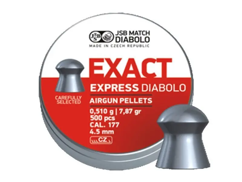 Jsb 4.52Mm Exact Express Diabolo  7.87Gr 500'S  .177Cal 1