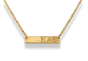Kappa Alpha Theta Bar Necklace 1