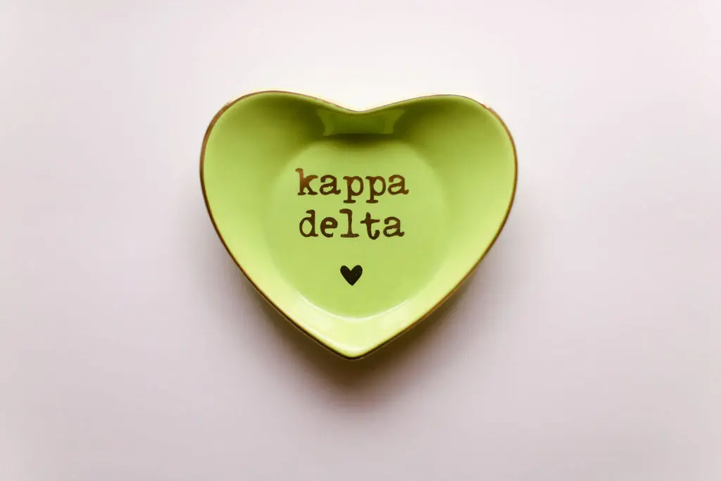 Kappa Delta Heart Ring Dish 1