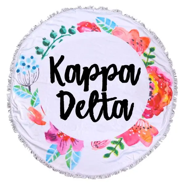 Kappa Delta Fringe Towel Blanket 1