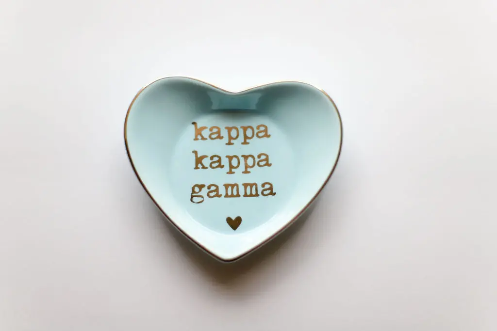 Kappa Kappa Gamma Heart Ring Dish 1