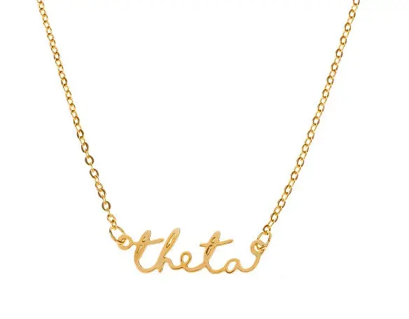 Kappa Alpha Theta Script Necklace 1