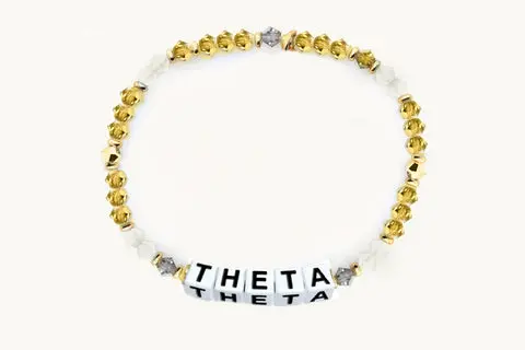 Kappa Alpha Theta Beaded Sorority Name Bracelet 1