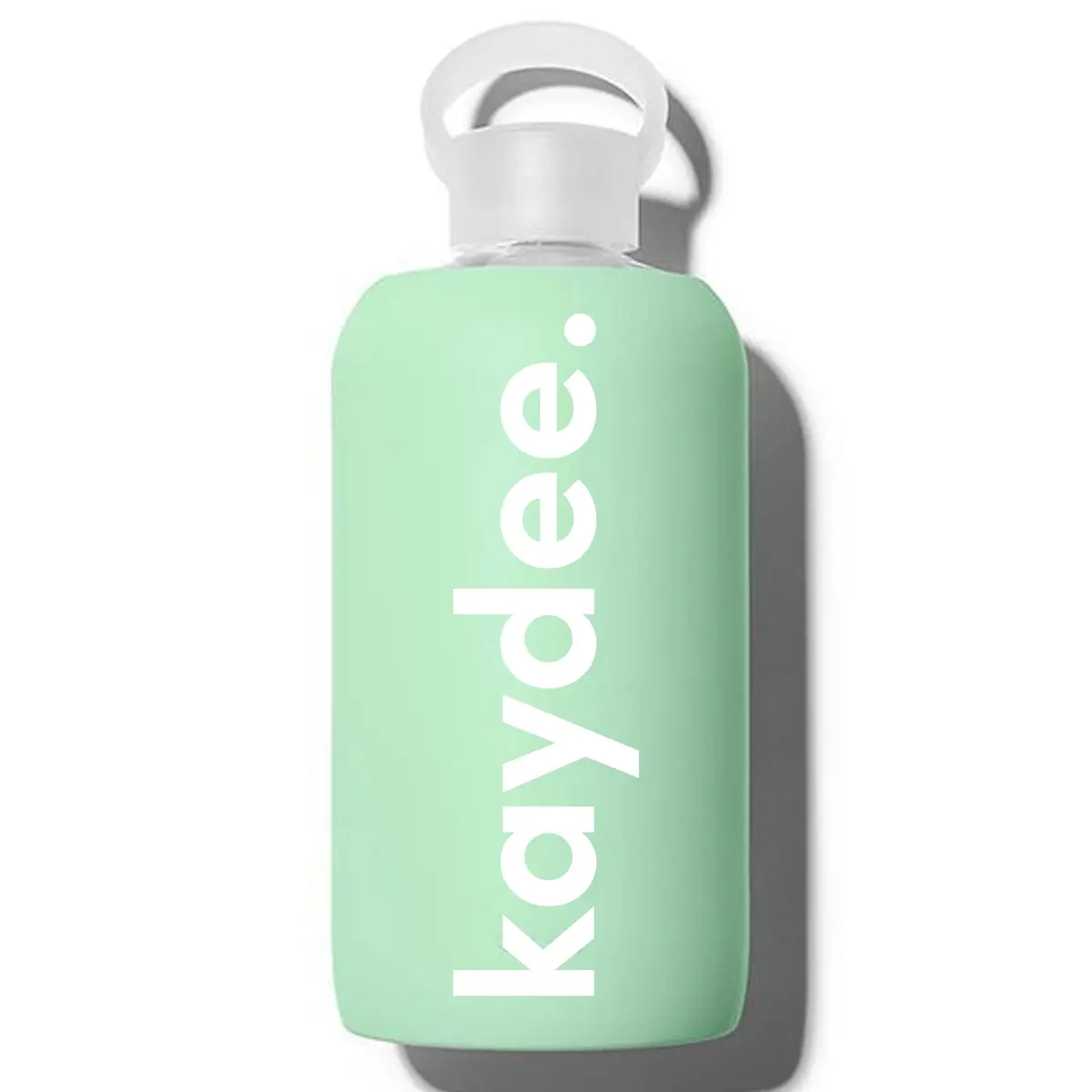 Kappa Delta Glass Silicone Sleeve Water Bottle 1