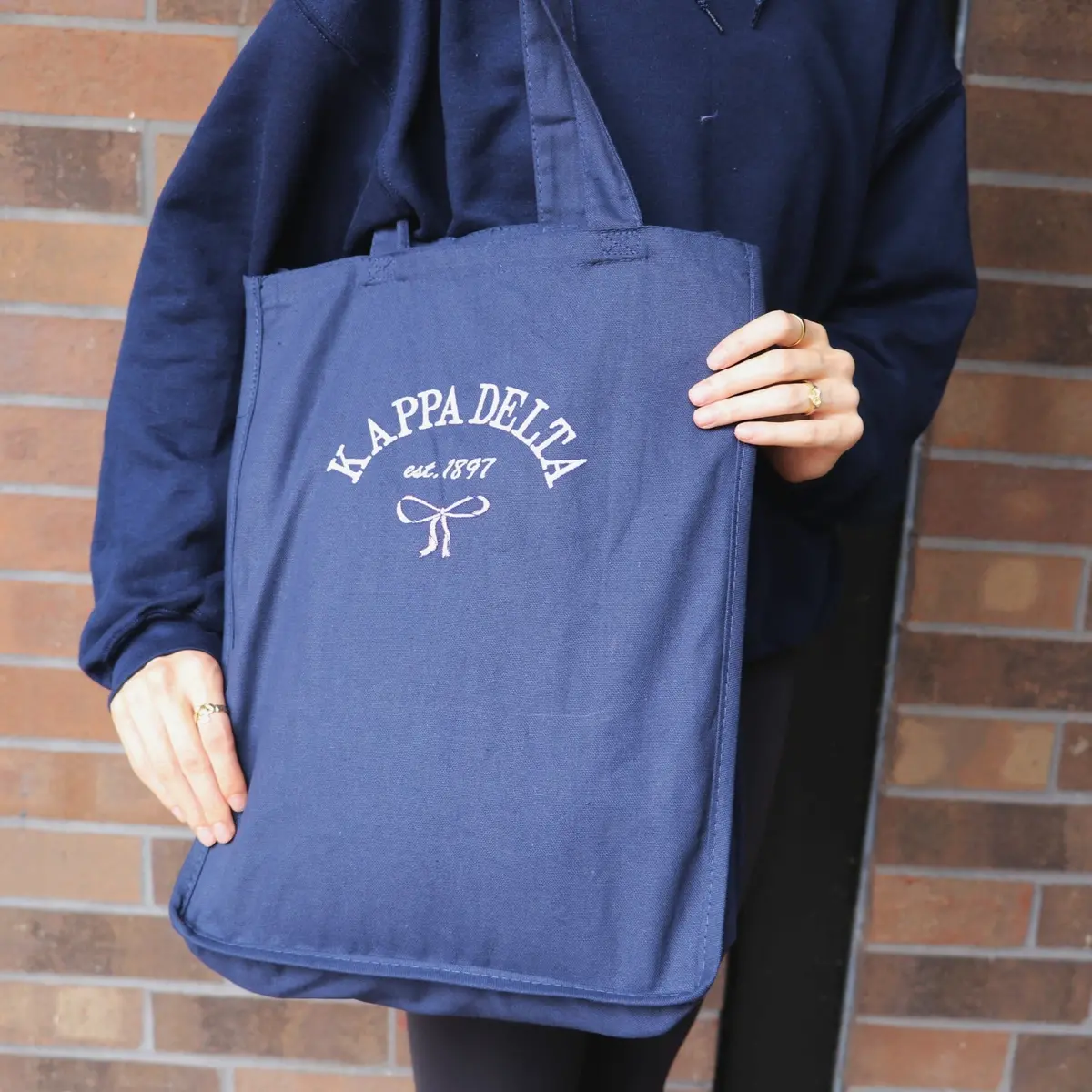 Kappa Delta Classic Tote With Bow 1