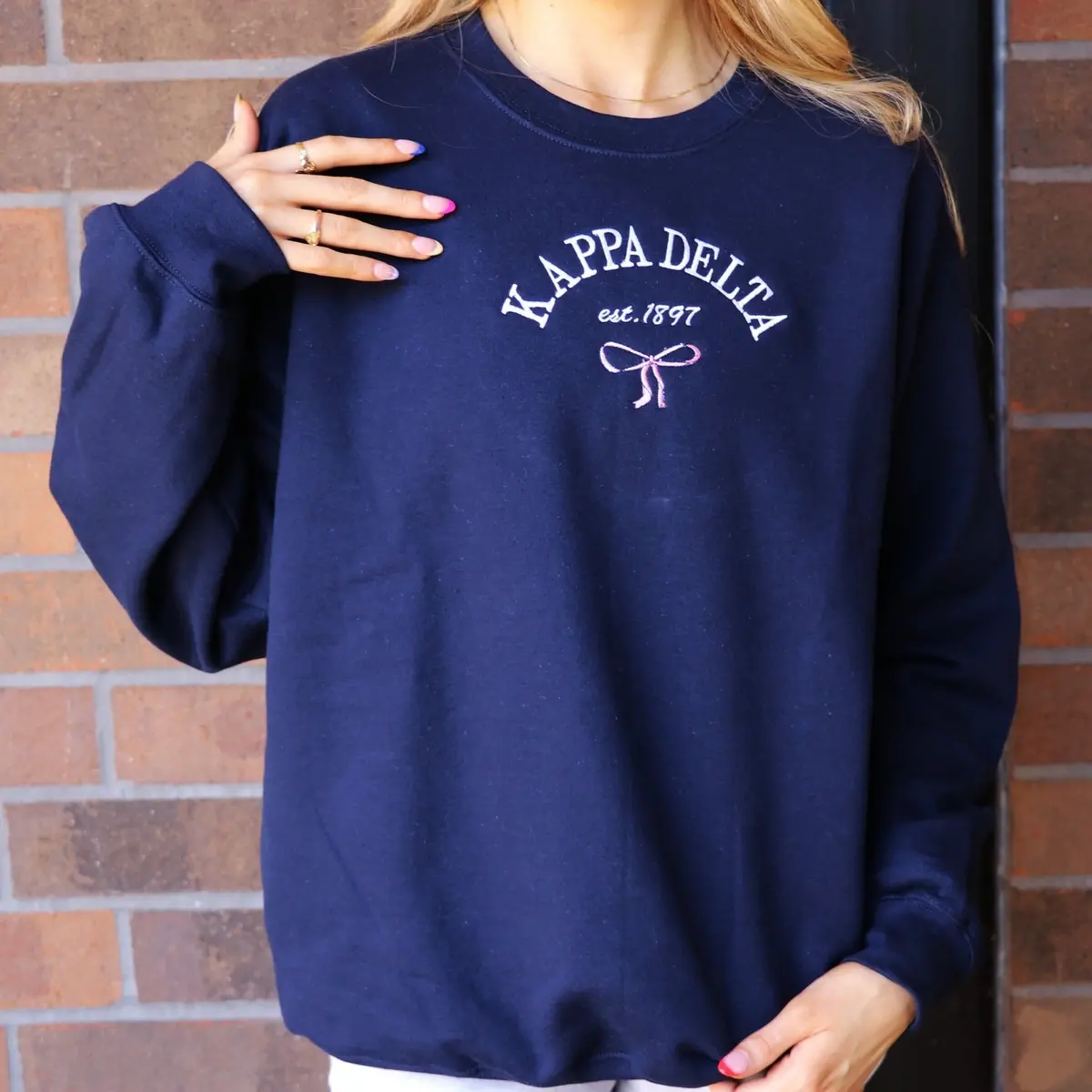 Kappa Delta Classic Crew With Bow 1