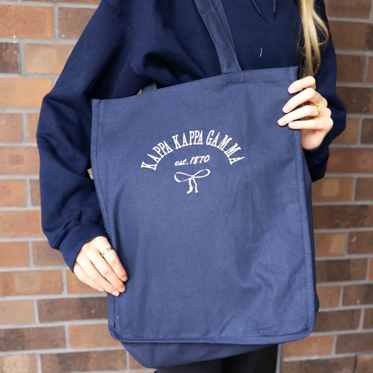 Kappa Kappa Gamma Classic Tote With Bow 1