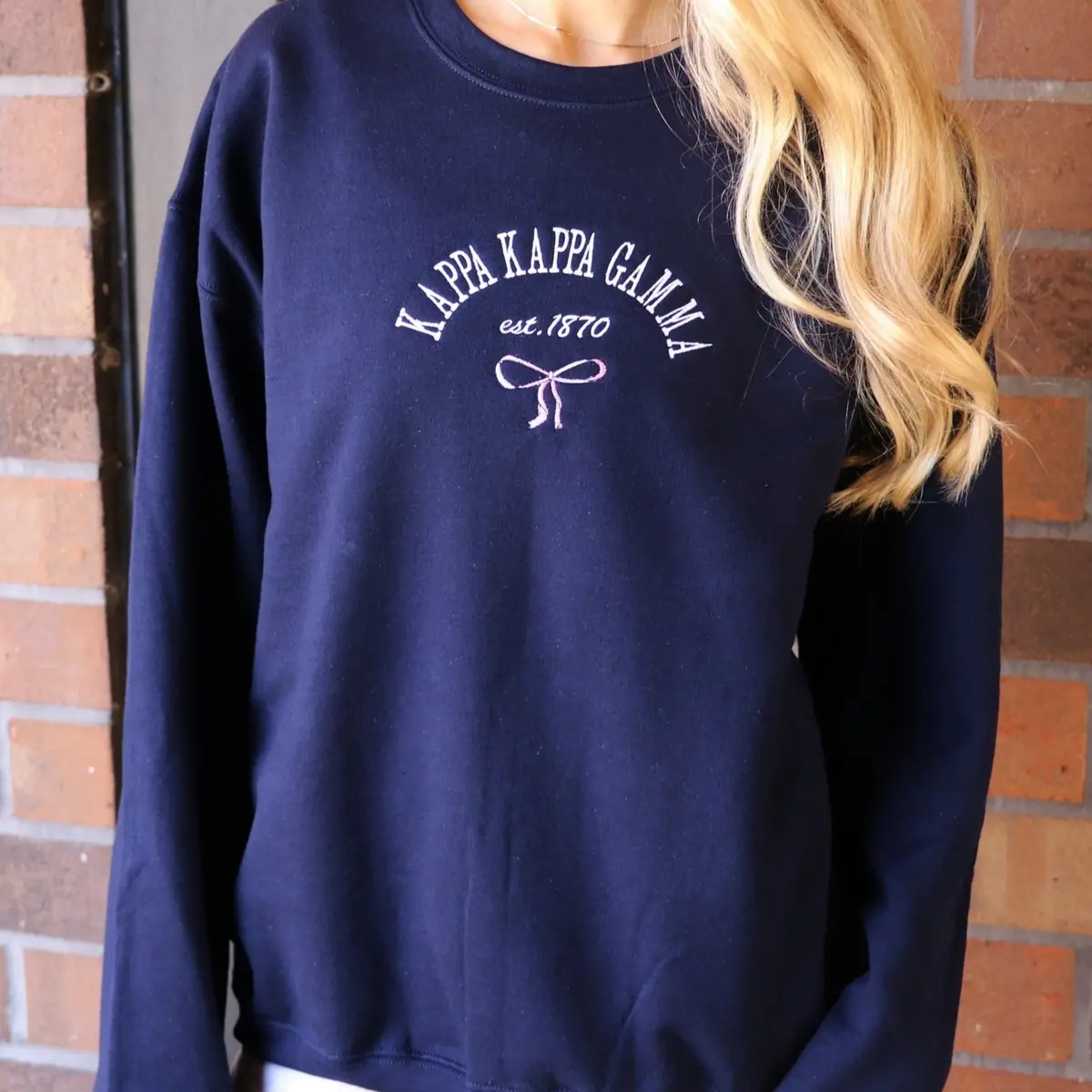 Kappa Kappa Gamma Classic Crew With Bow 1