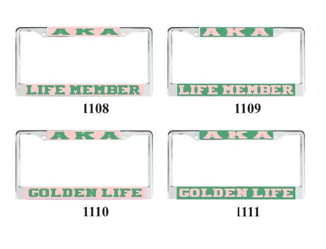 Alpha Kappa Alpha - Golden Life / Life Member License Frame 1