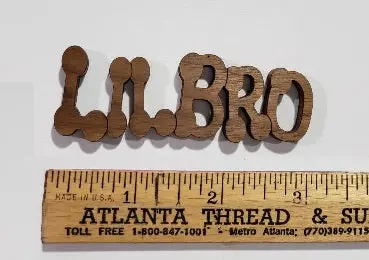 Lil Bro Bubble Peel-N-Stick Word 1
