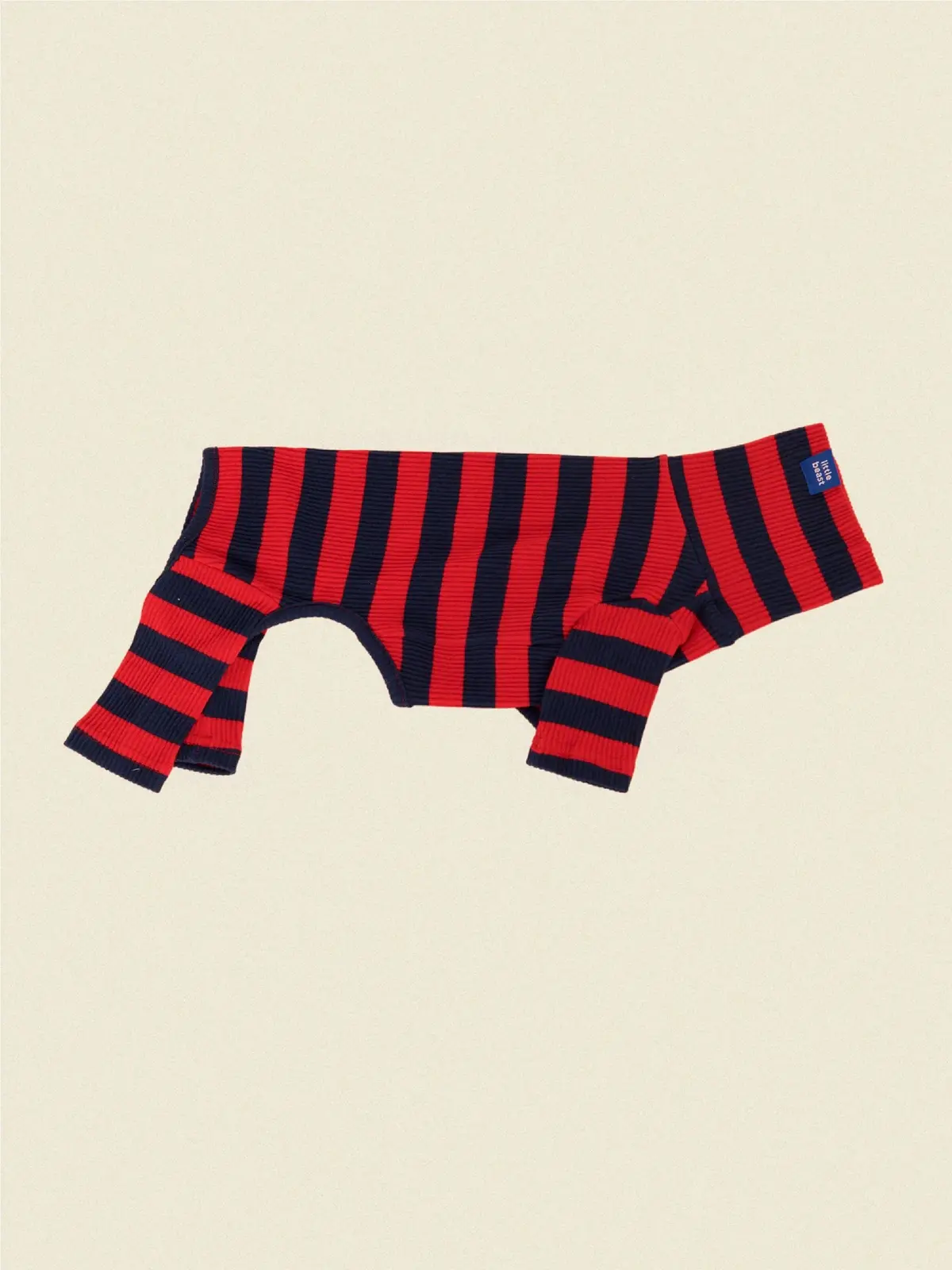Ivy League Ribbed Dog Onesie 1