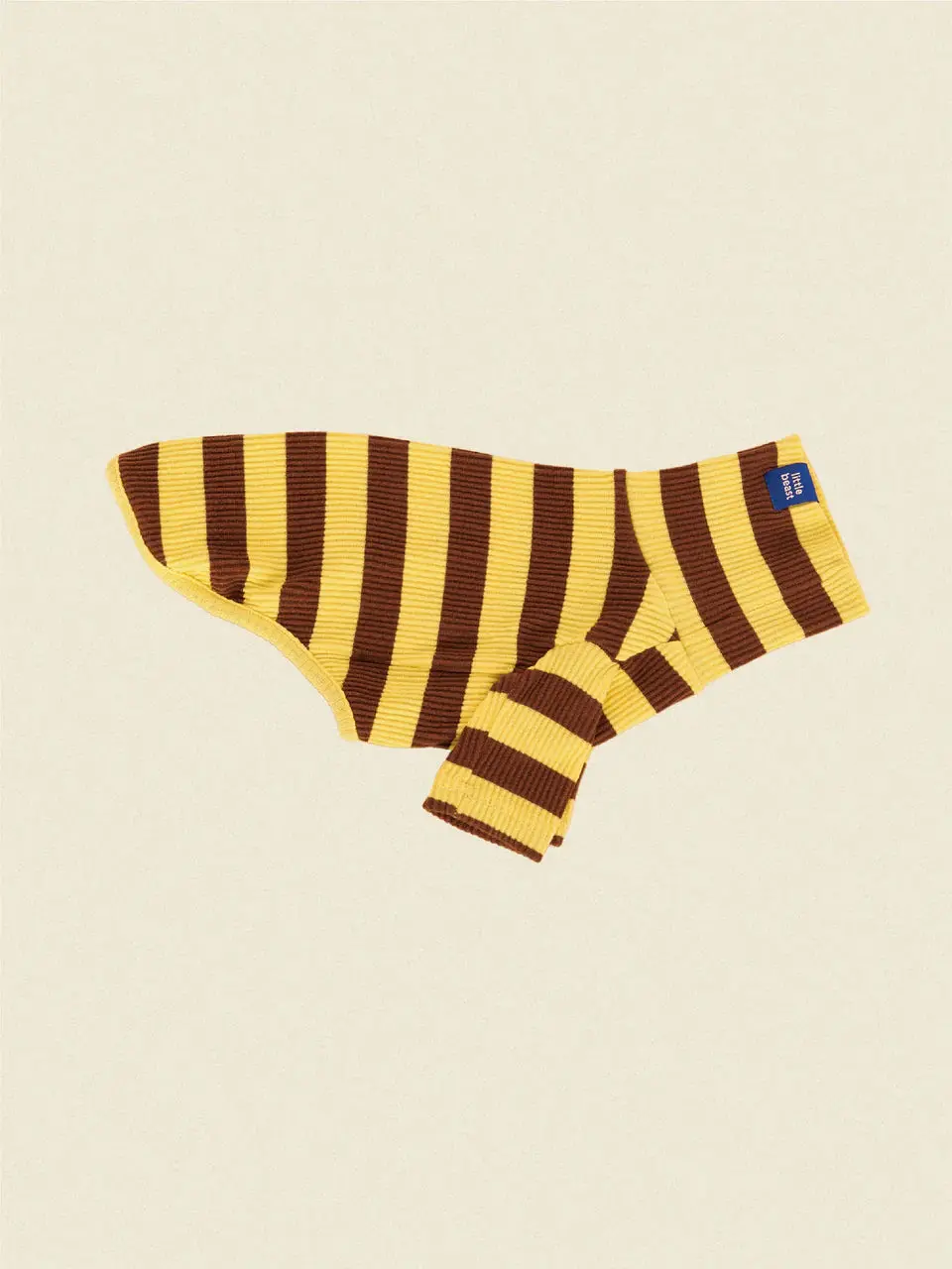 Dijon Ribbed Dog Shirt 1