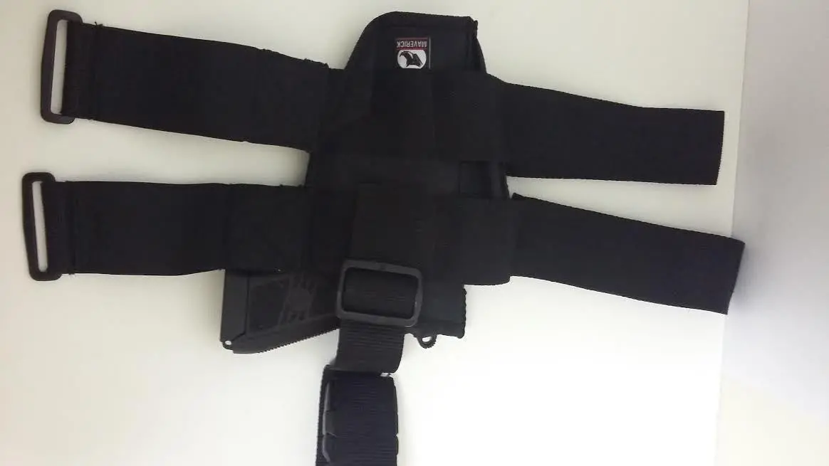 Maverick Thigh Holster  Dbl Strap Medium Rail 1