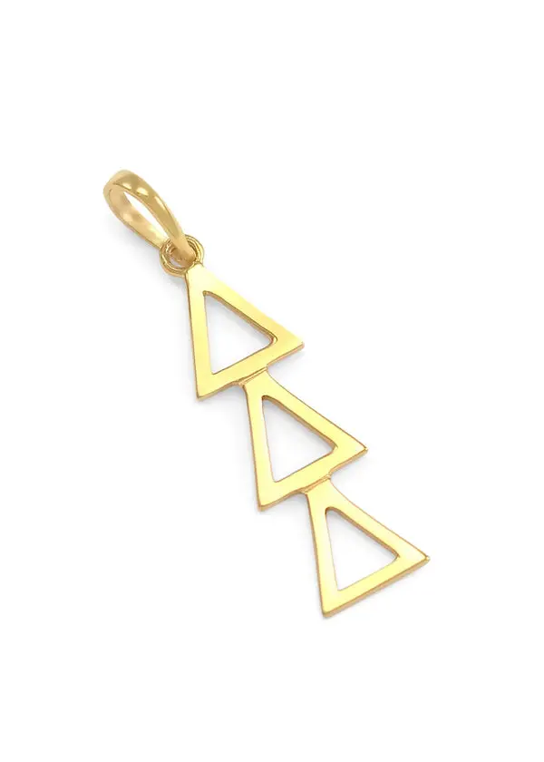 Delta Delta Delta 14K Solid Gold Lavalier 1
