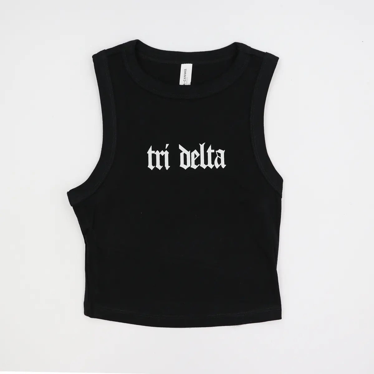 Sorority Old English Crop Tank 1