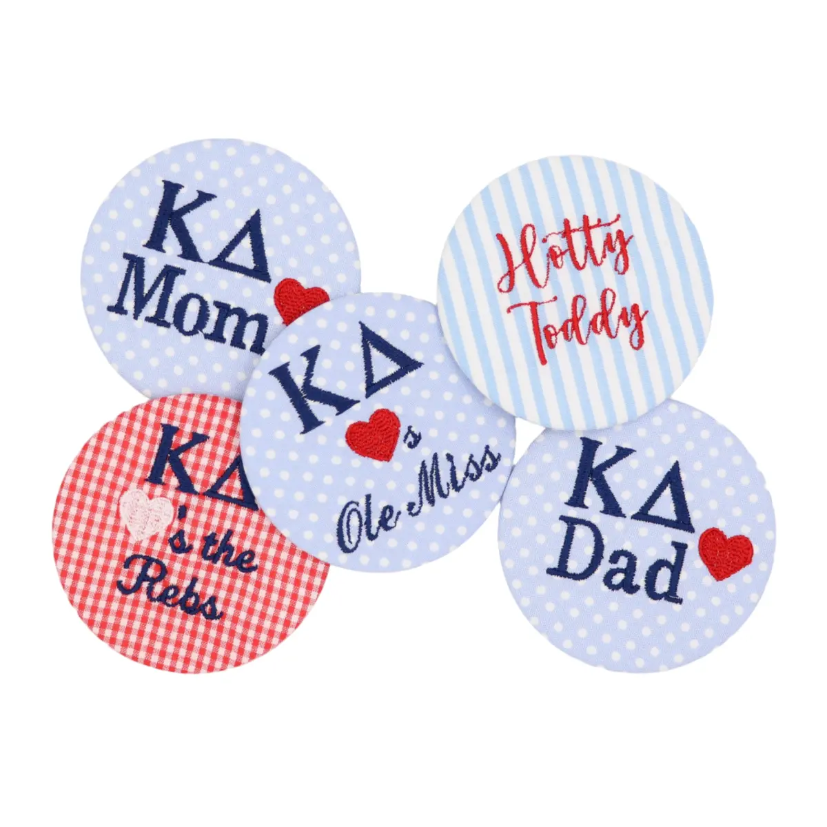Ole Miss Game Day Embroidered Button 1