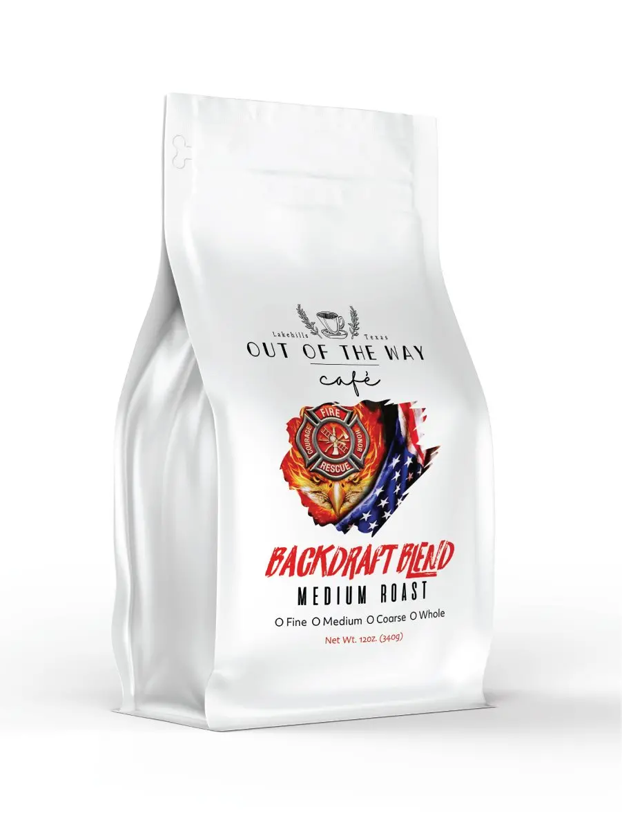 12Oz. Bag - Ootw Backdraft Blend - Medium Roast Coffee 1