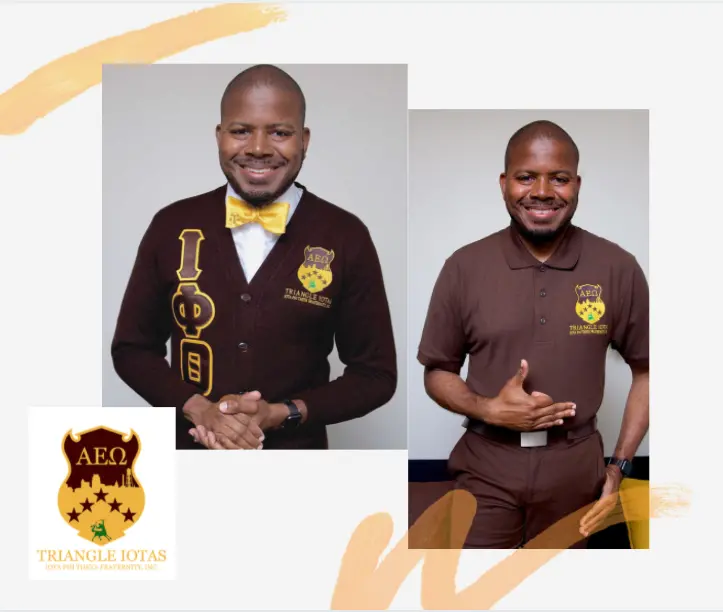 Iota Phi Theta "Triangle Iotas" Package With Knit Polo 1