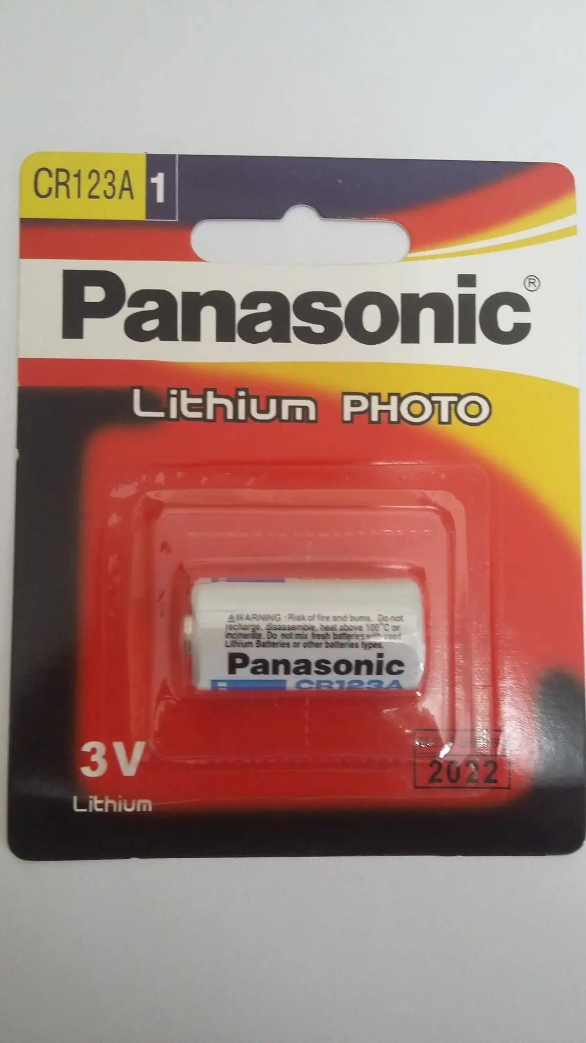 Panasonic Lithium Cr123a  3V Battery 1
