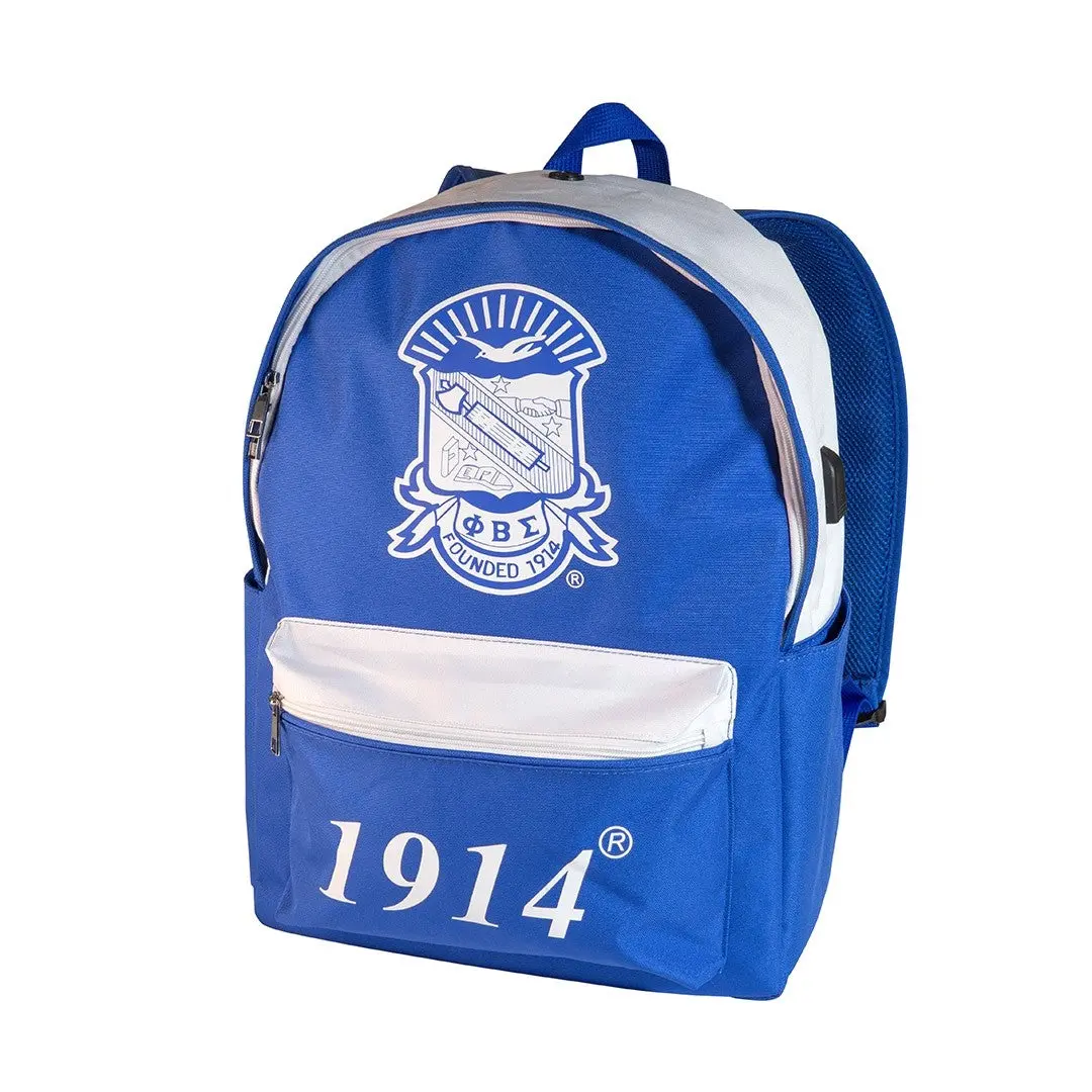 Phi Beta Sigma Usb Port Backpack 1