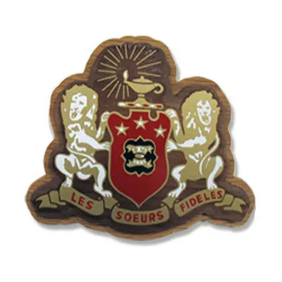 Phi Mu Large Wood Crest 1