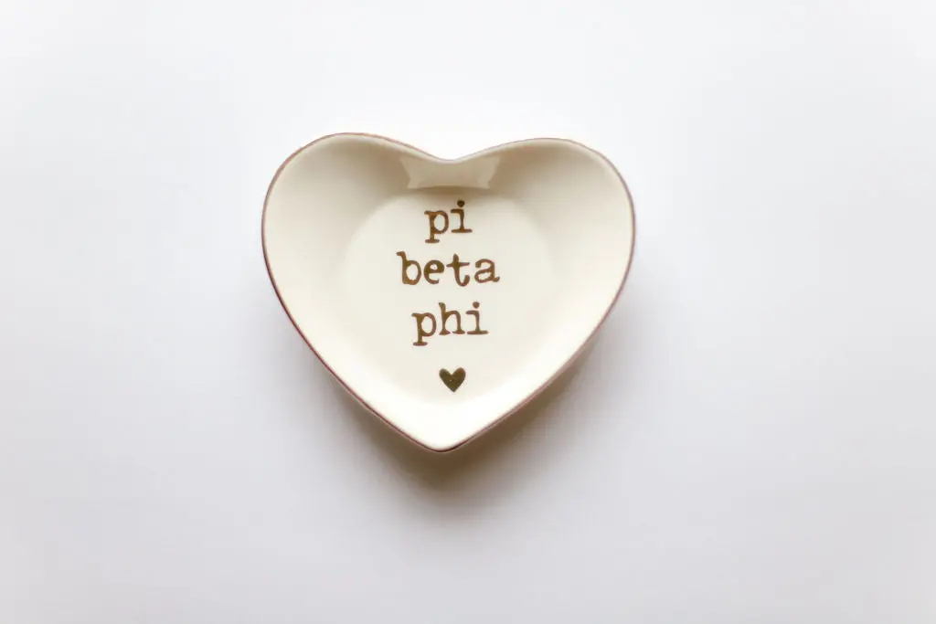 Pi Beta Phi Heart Ring Dish 1