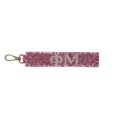 Phi Mu Sequin Wristlet 1
