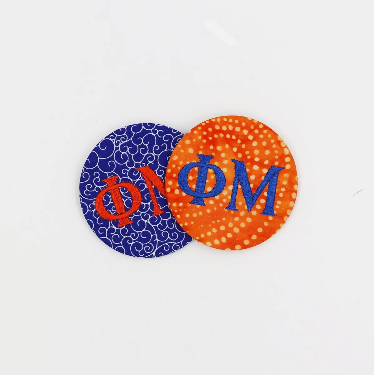 Phi Mu Game Day Embroidered Button 1