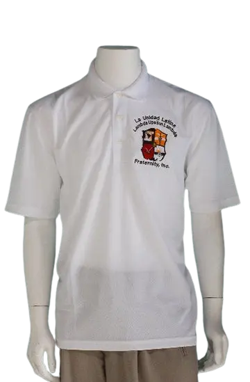 Lambda Upsilon Lambda Posi Charge Racer Mesh Polo 1
