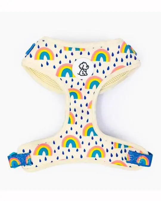 Rainbow Bright Padded Adjustable Dog Harness 1