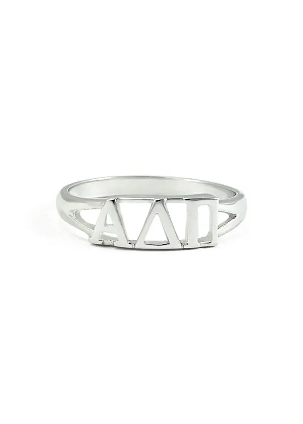 Alpha Delta Pi Sterling Silver Ring 1