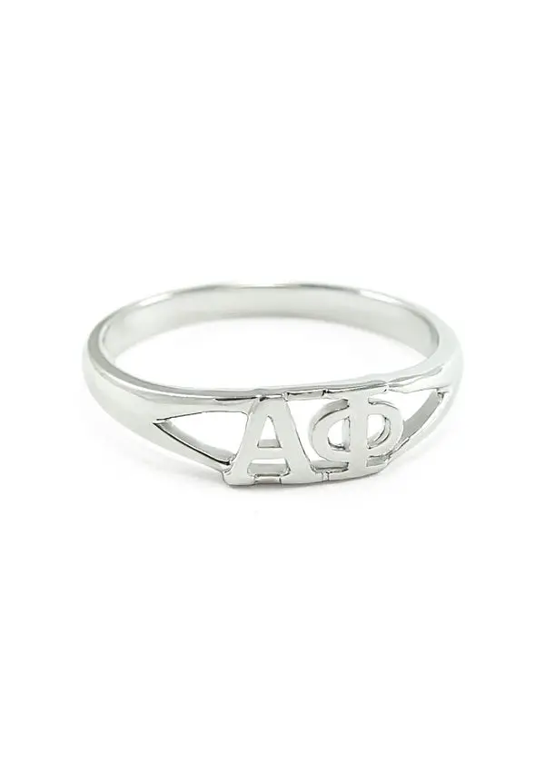 Alpha Phi Sterling Silver Ring 1