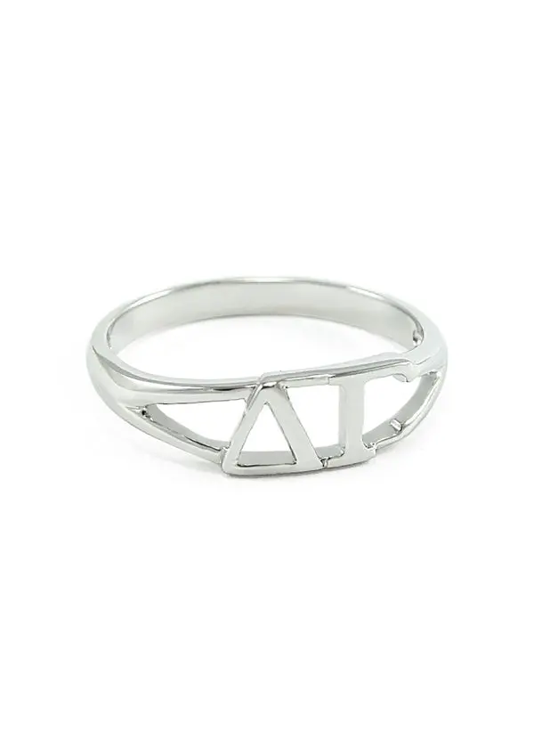 Delta Gamma Sterling Silver Ring 1