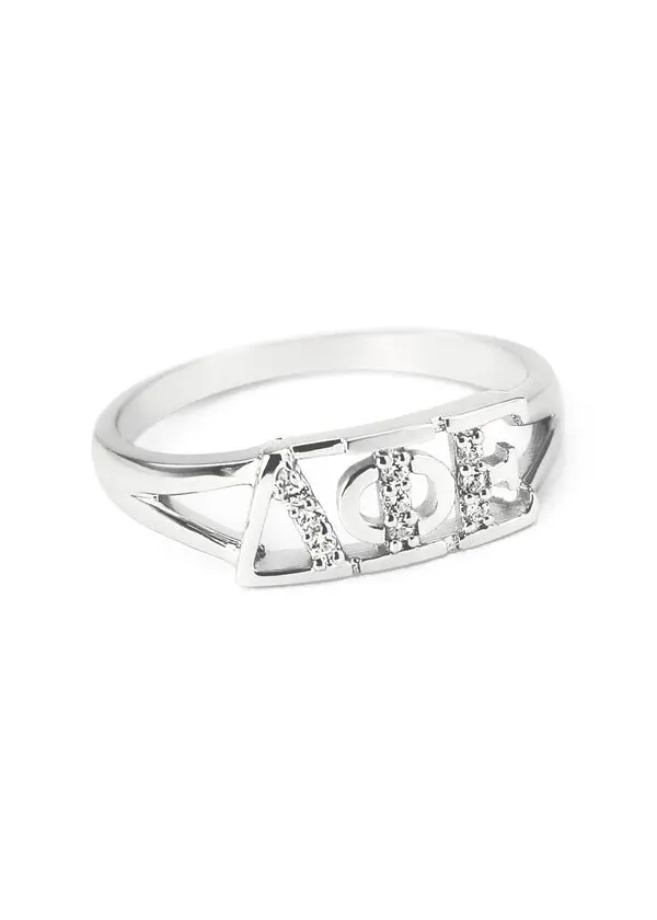 Delta Phi Epsilon Sterling Silver Ring 1
