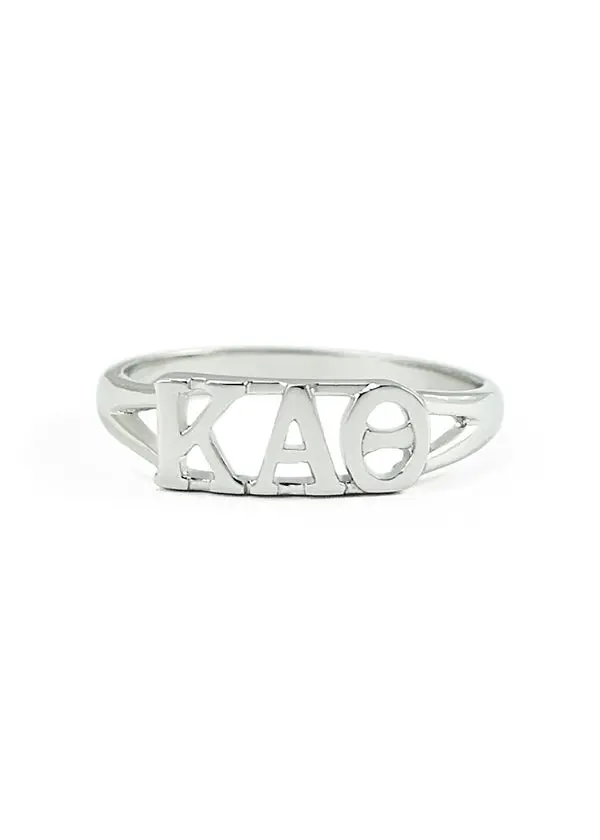 Kappa Alpha Theta Sterling Silver Ring 1