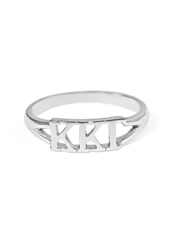 Kappa Kappa Gamma Sterling Silver Ring 1