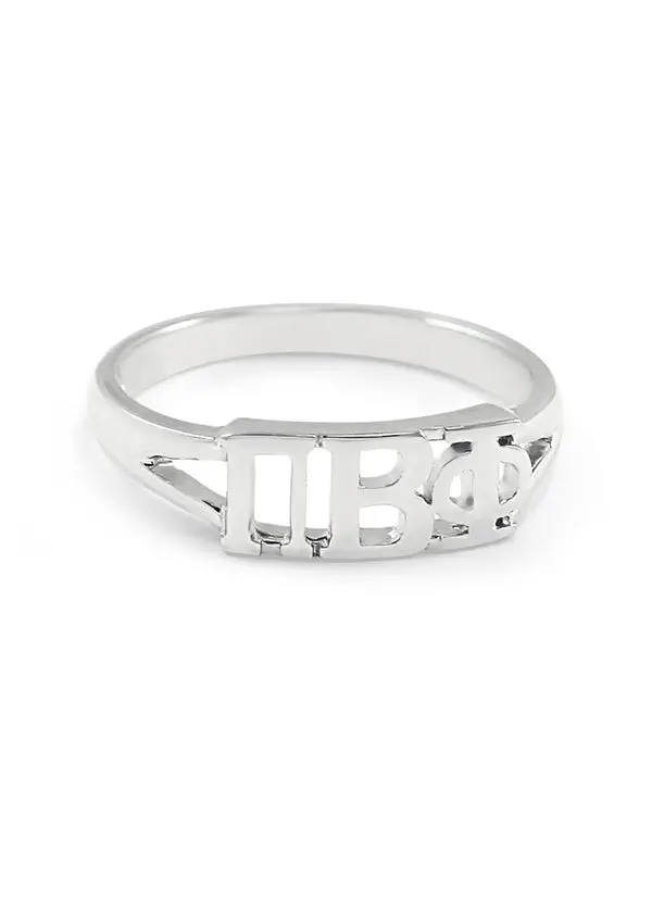 Pi Beta Phi Sterling Silver Ring 1
