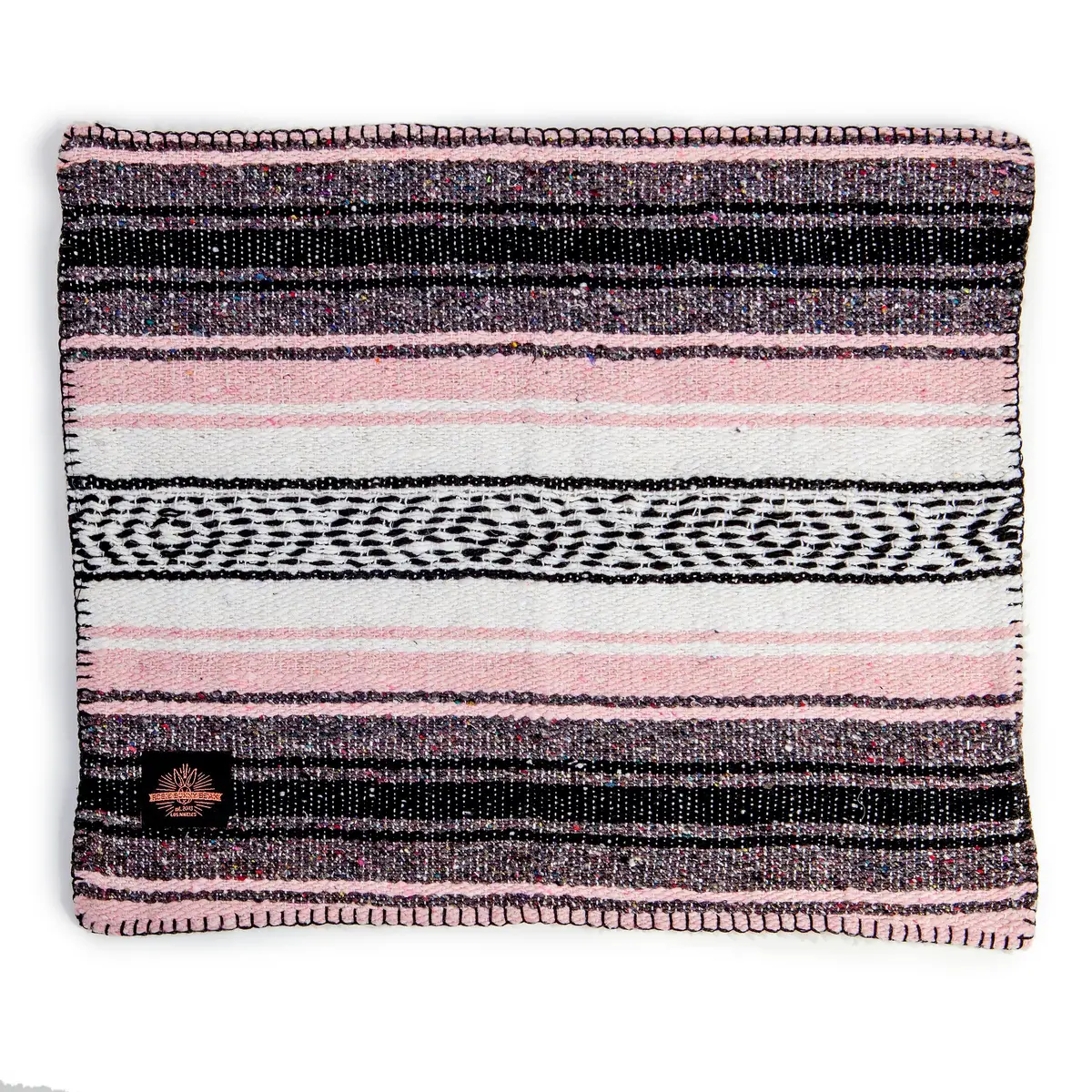 Rosie Bunny Bean | Serape Blanket In Pink/Grey 1