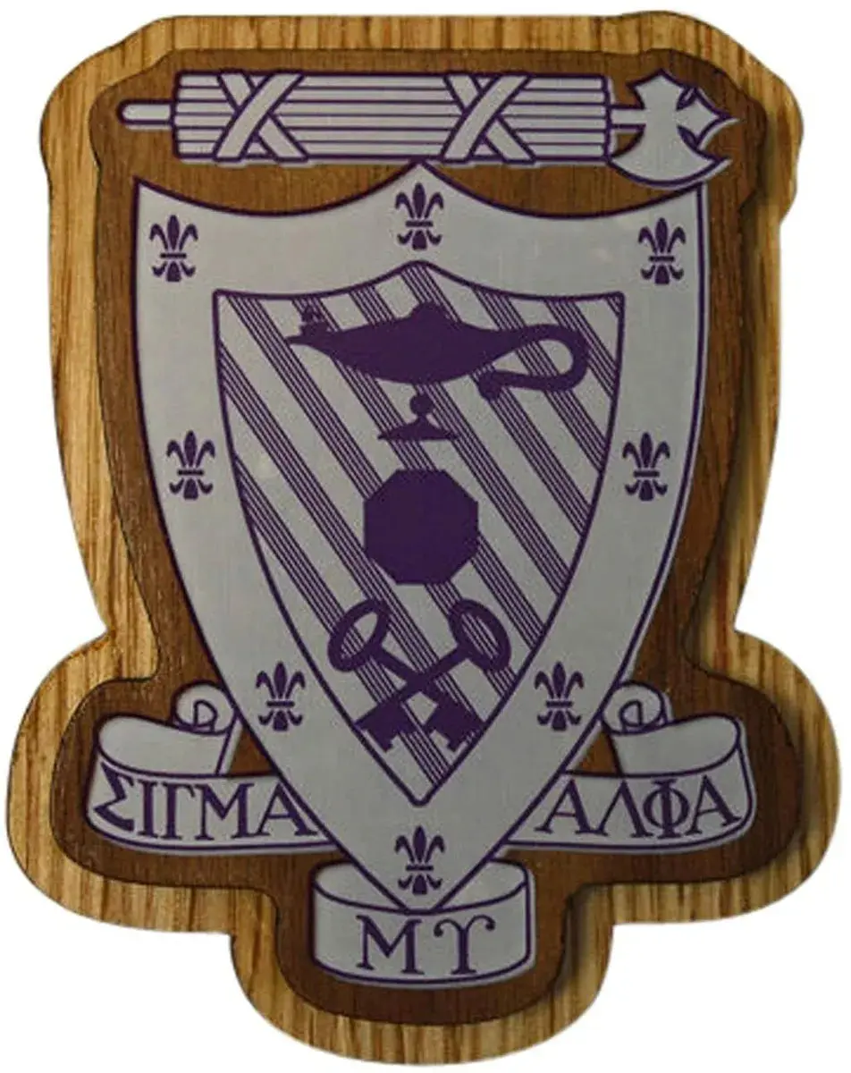 Sigma Alpha Mu Large Wood Crest 1