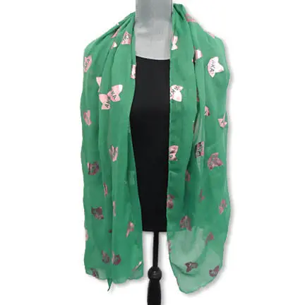 Alpha Kappa Alpha Foil Applique Gauze Scarf 1