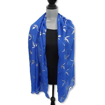 Zeta Phi Beta Foil Applique Gauze Scarf 1