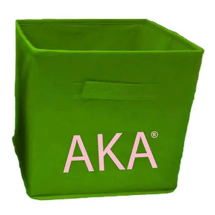 Alpha Kappa Alpha Non-Woven Storage Basket 1