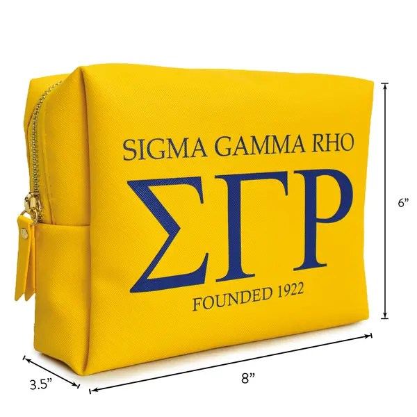 Sigma Gamma Rho Makeup Bag- Brand Focus Design 1