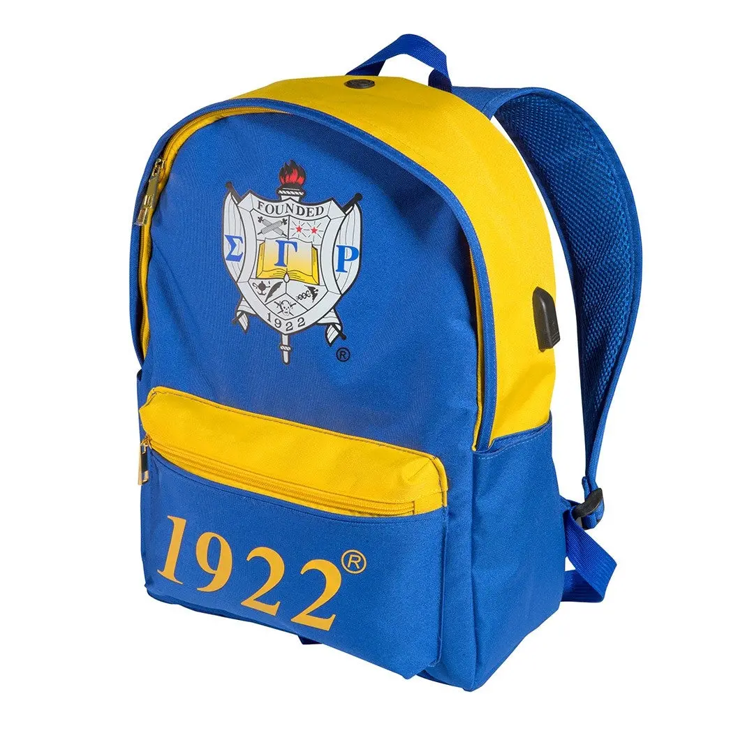 Sigma Gamma Rho Usb Port Backpack 1